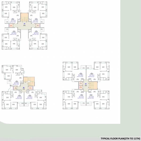 A, B, C Typical Cluster Plan estrella A, B, C Typical Cluster Plan