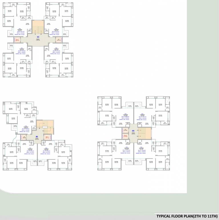  estrella A, B, C Typical Cluster Plan
