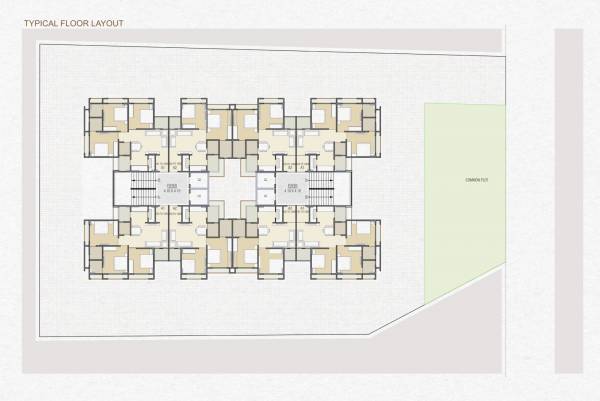  upvan-skyline Block A & B Typical Floor Cluster Plan