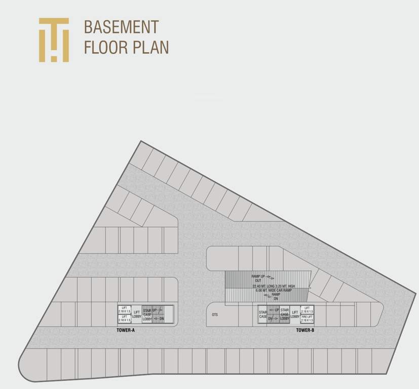  trinity heights A, B Basement Cluster Plan