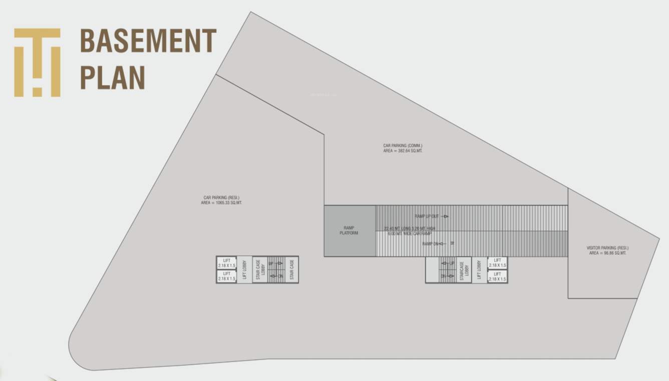  trinity heights A, B Basement Cluster Plan