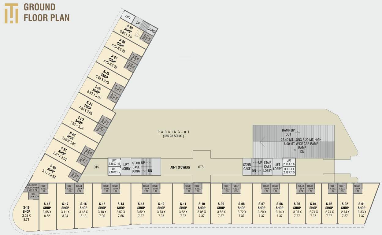 trinity heights A, B Ground Cluster Plan