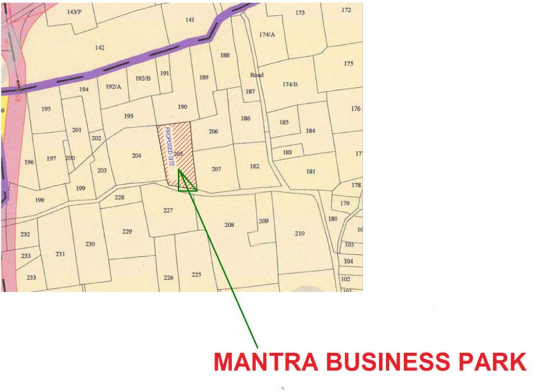 mantra busines park Location Plan