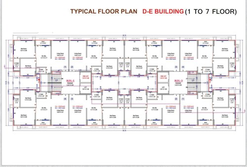 D To E Cluster Plan From 1st To 7th Floor raj-heritage-phase-ii D To E Cluster Plan From 1st To 7th Floor