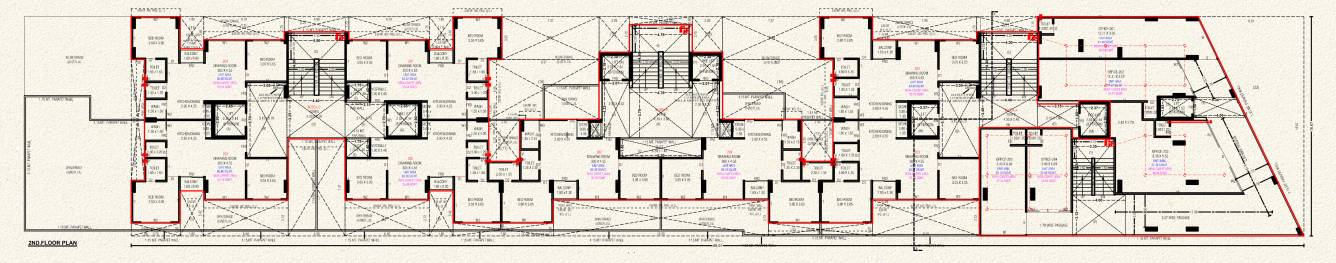  svs hi stories Block A,B,C Cluster Plan For 2nd Floor