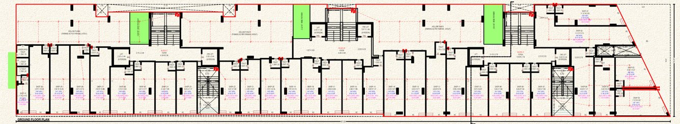  svs hi stories Block A,B,C Cluster Plan For Ground Floor