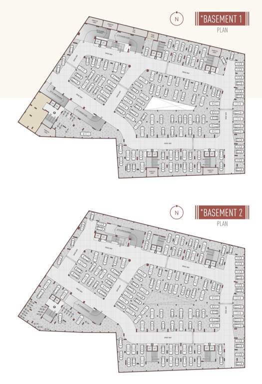  spinoza enclave Block A To F Cluster Plan for Basement 1 And 2