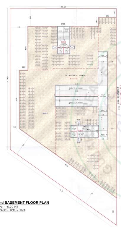 solitaire liberty A, B Basement 2 Cluster Plan