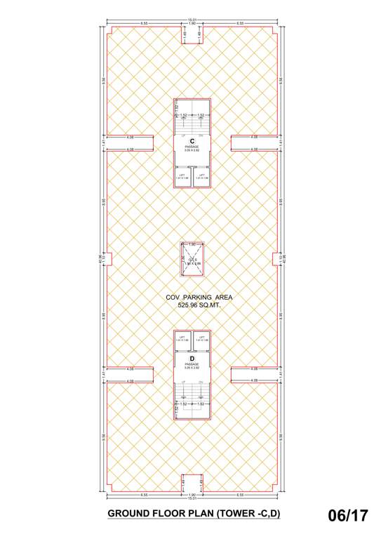 sahaj florencia Block C And D Cluster Plan for ground Floor