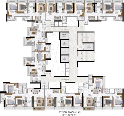  bhoomi-serenity Bhoomi Serenity Phase 1 Cluster Plan for Typical Floor