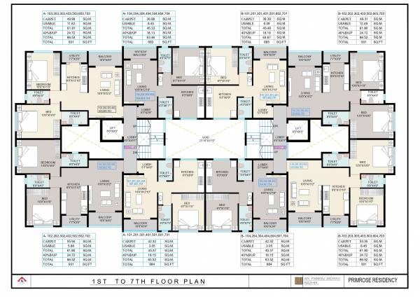  primrose-residency Primrose Residency Cluster Plan