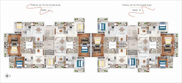  meher-ganga Wing A Cluster Plan