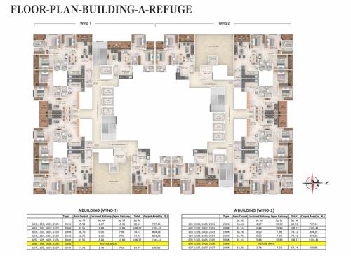  casa-grande-building-c-wing-c1 Casa Grande Building C Wing C1 Cluster Plan