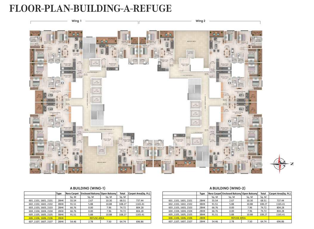  casa grande building c wing c1 Casa Grande Building C Wing C1 Cluster Plan