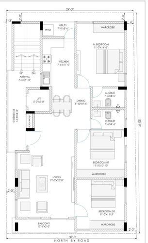  sai-ganesh Sai Ganesh Cluster Plan from 1st to 4th Floor