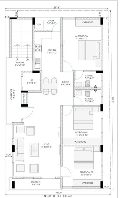  sai ganesh Sai Ganesh Cluster Plan from 1st to 4th Floor