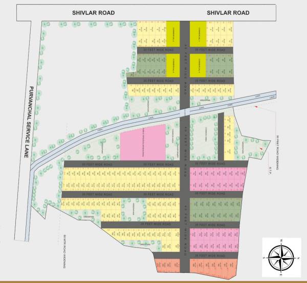  purvanchal-vihar Layout Plan