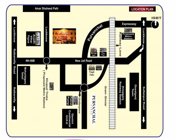  purvanchal-vihar Location Plan