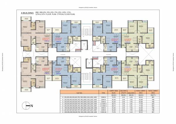  destination-mangalam-marvel Block A Cluster Plan