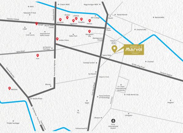  destination-mangalam-marvel Location Plan