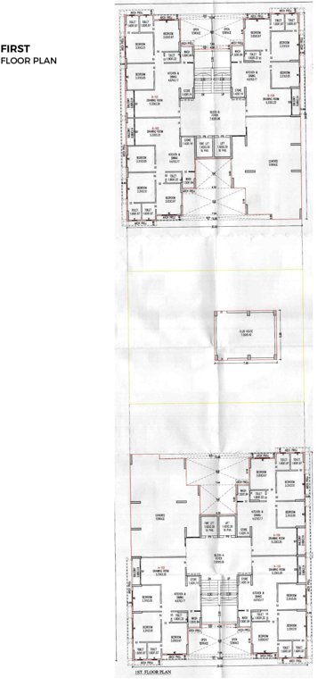  meraki 86 A, B Cluster Plan For 1st Floor