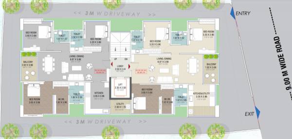  jalasampada Jalasampada Cluster Plan For Typical Floor Plan