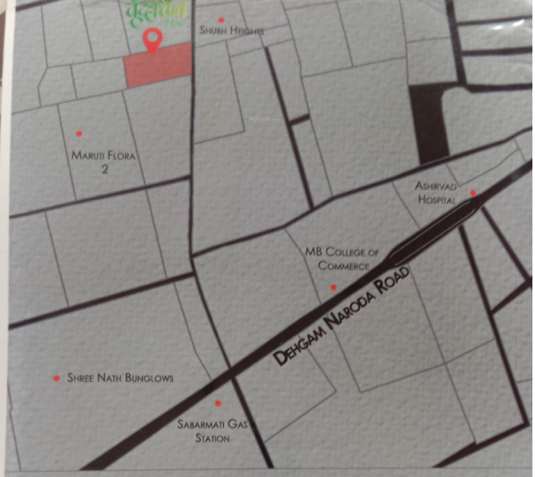  vrundavan-villa Location Plan