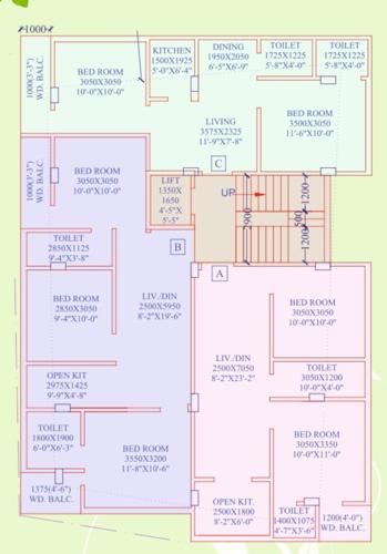  nirmala-sree Nirmala Sree Cluster Plan from 1st to 6th Floor