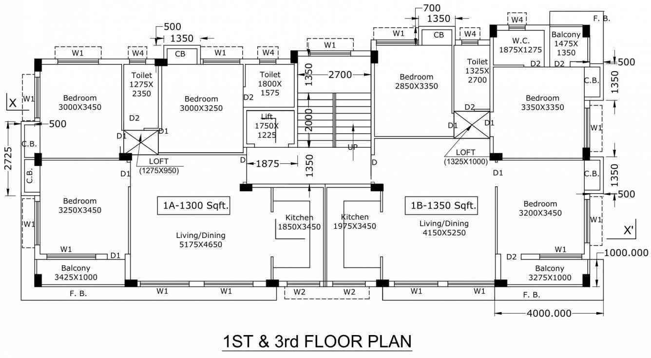  bakul binayak 3 Bakul Binayak 3 Cluster Plan from 1st And 3rd Floor