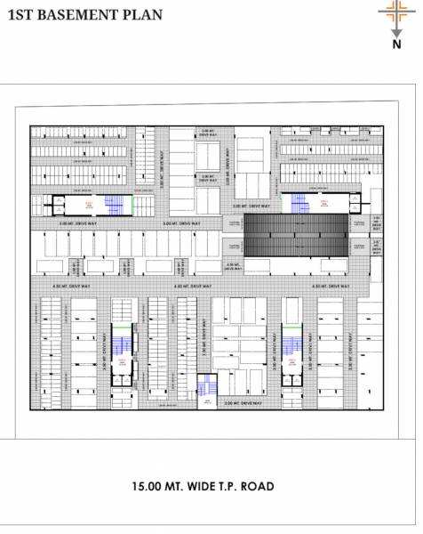  sahitya-luxuria A To D Basement 1 Cluster Plan