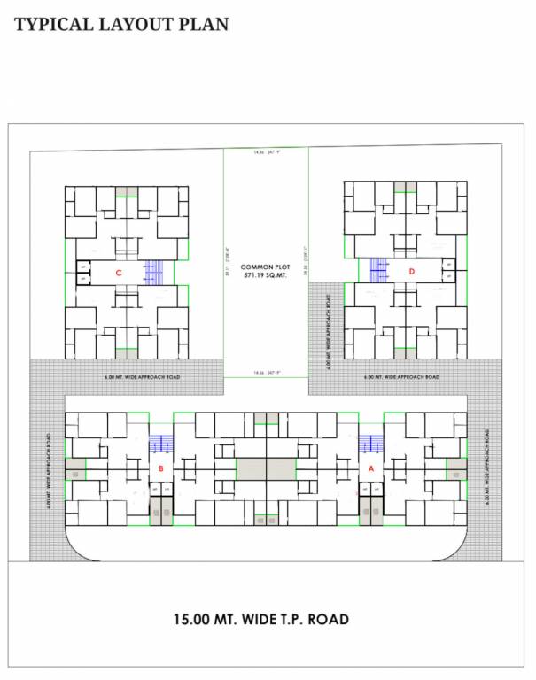  sahitya luxuria A To D Typical Cluster Plan