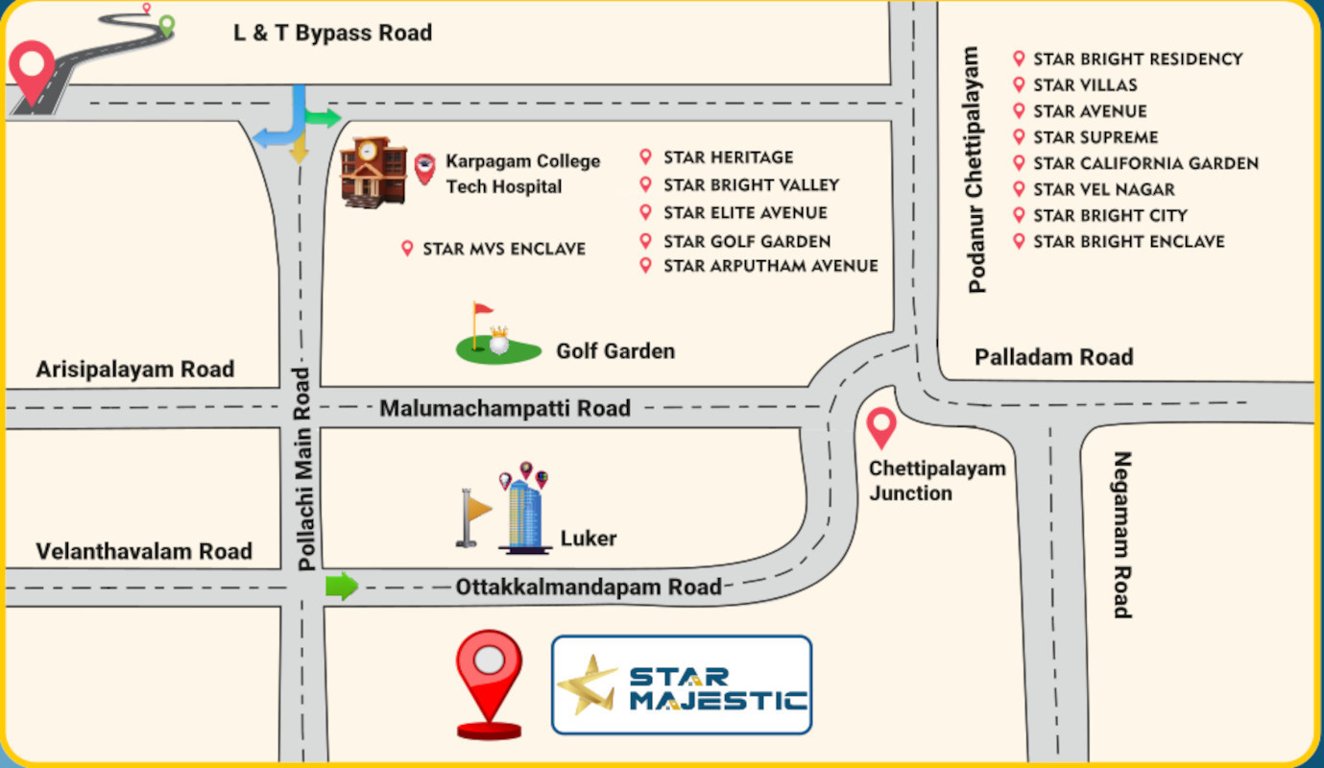  majestic Location Plan