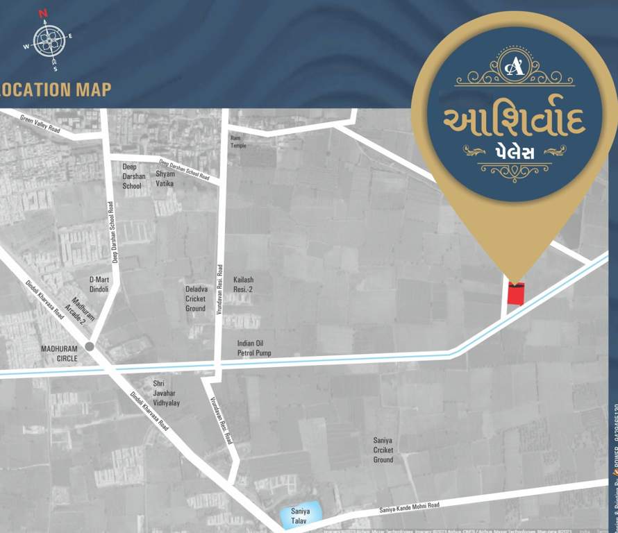  ashirwad palace Location Plan