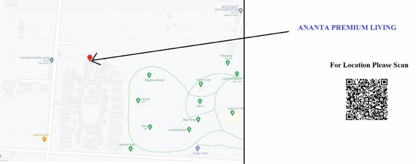  ananta premium living Location Plan