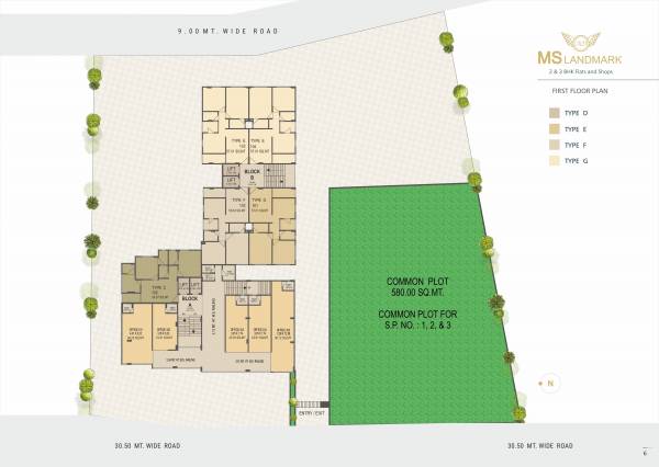  ms-landmark Block A And Block B Cluster Plan for 1st Floor