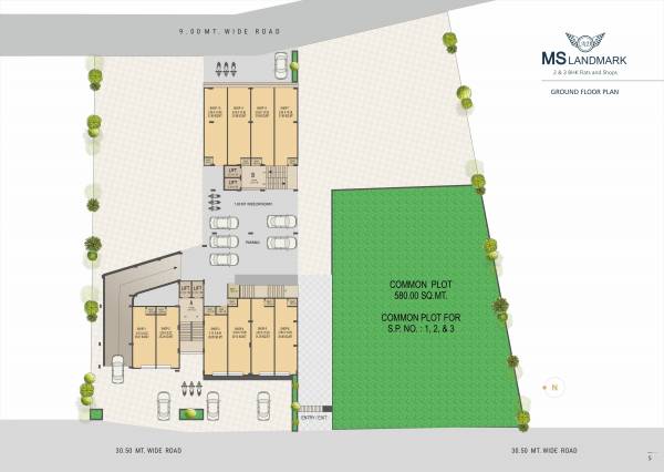  ms-landmark Block A And Block B Cluster Plan for ground Floor