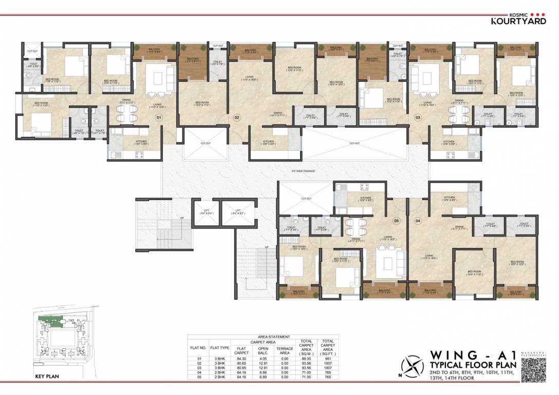  kosmic kourtyard phase 2 1 Cluster Plan