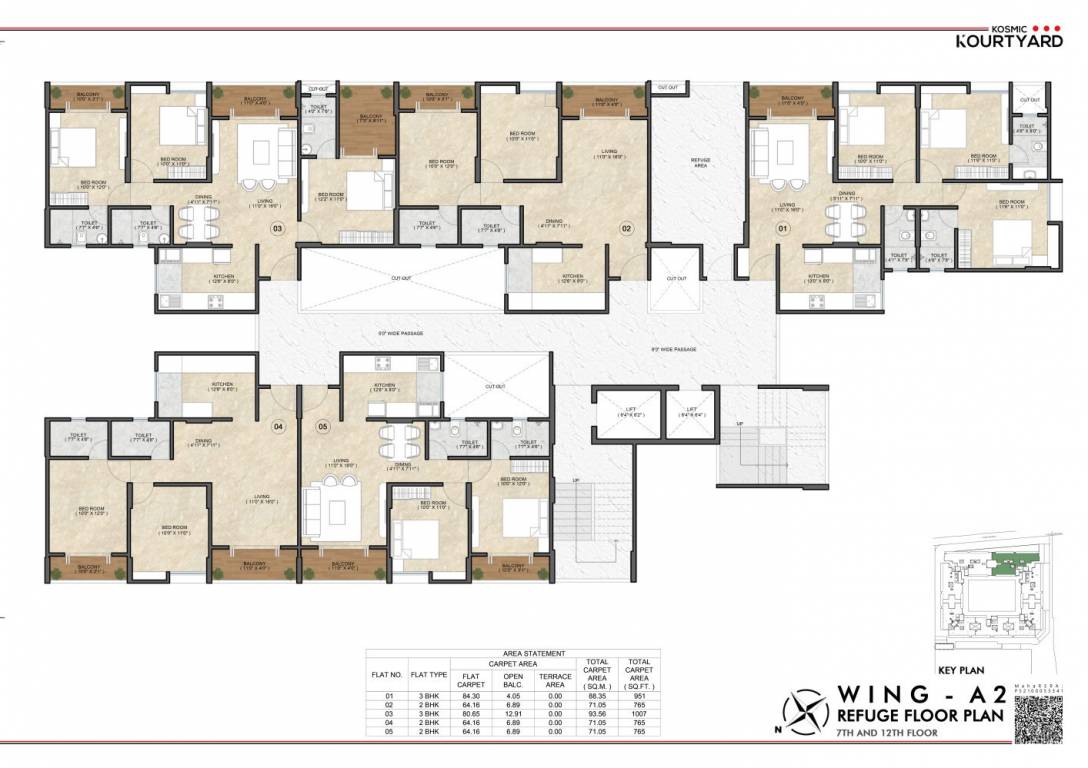  kosmic kourtyard phase 2 2 Cluster Plan