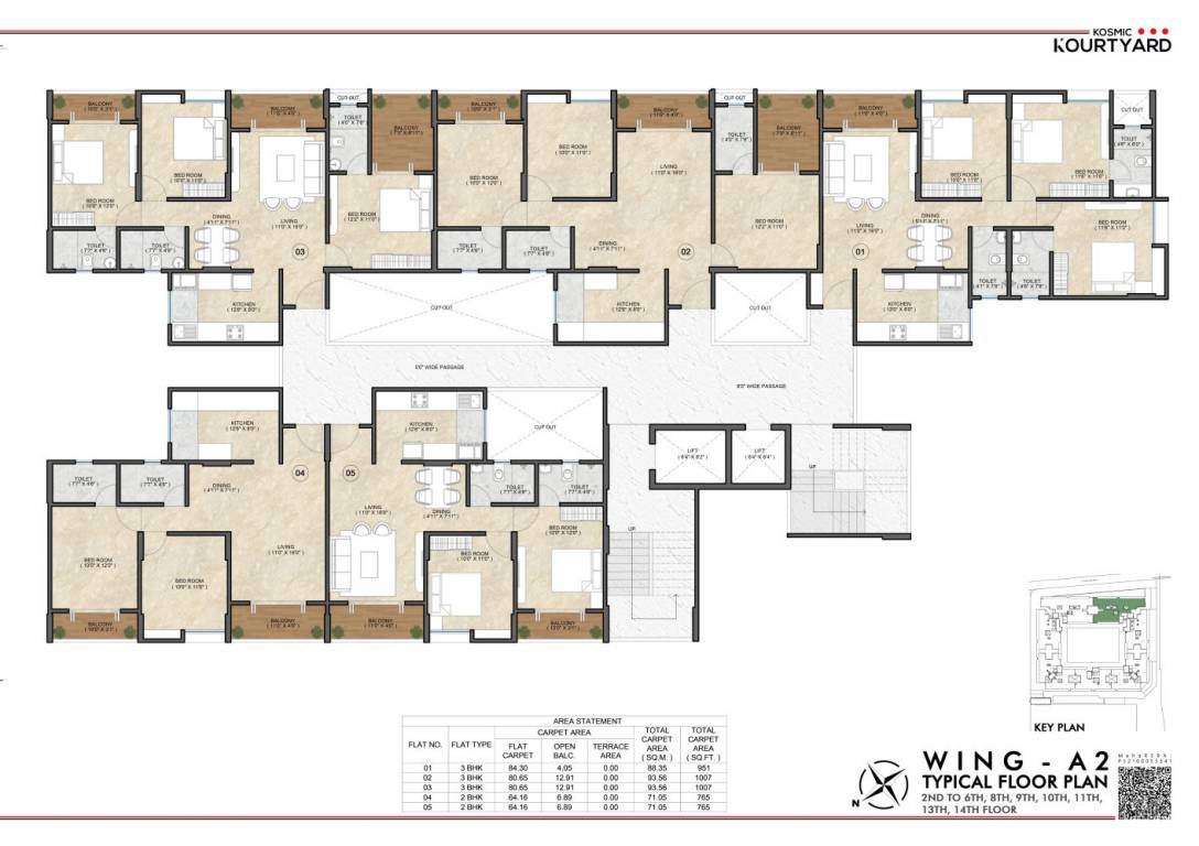  kosmic kourtyard phase 2 2 Cluster Plan