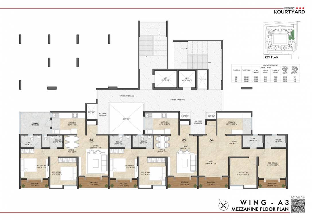  kosmic kourtyard phase 2 3 Cluster Plan