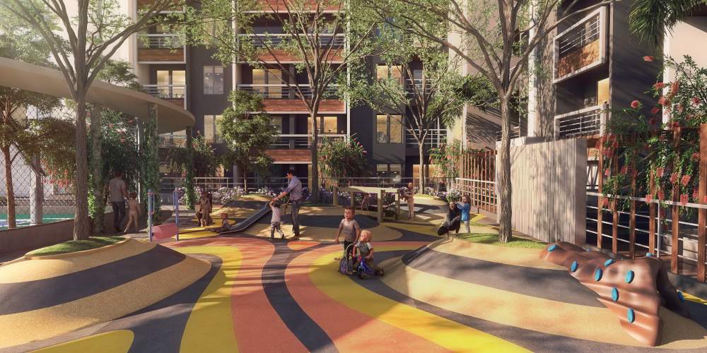  kosmic kourtyard Children's play area