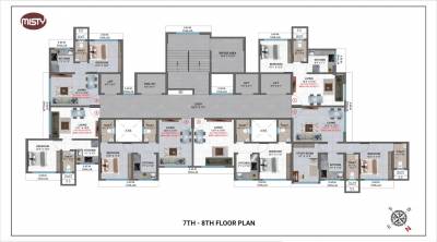  heights Heights Cluster Plan from 7th to 8th Floor