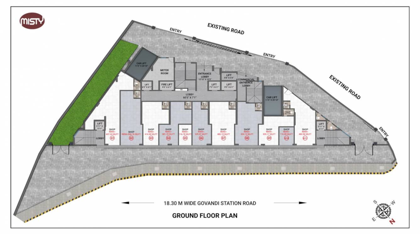  heights Heights Ground Floor Cluster Plan