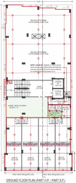  kushal-apartment A Ground Cluster Plan