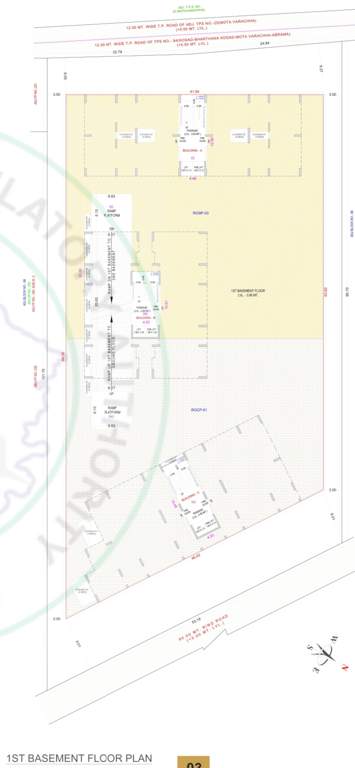  prism luxuria A, B, C Basement 1Cluster Plan