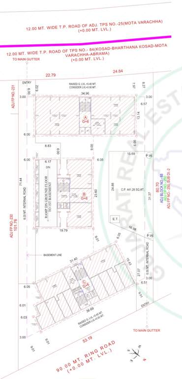  prism luxuria A, B, C Ground Cluster Plan