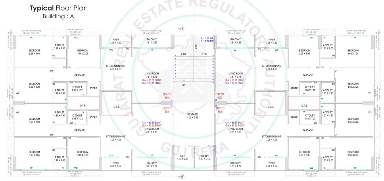  prism luxuria A Typical Cluster Plan