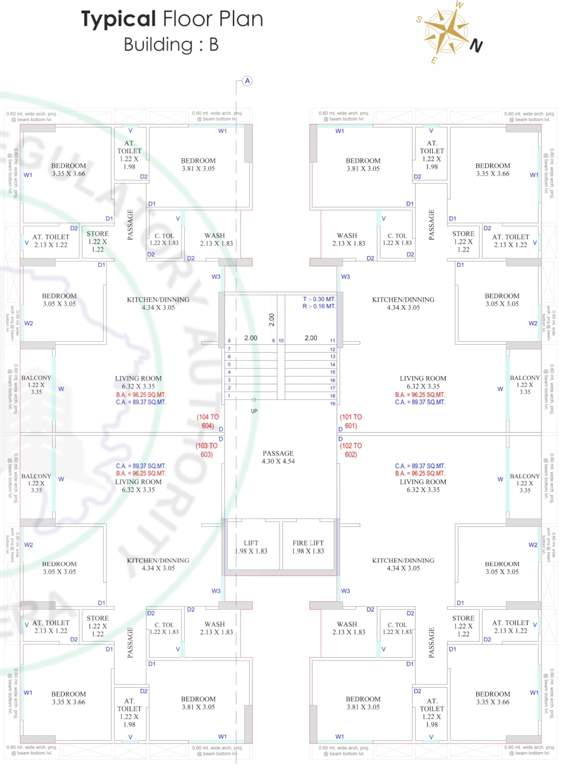  prism luxuria B Typical Cluster Plan