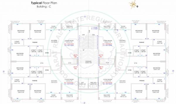 C Typical Cluster Plan prism-luxuria C Typical Cluster Plan