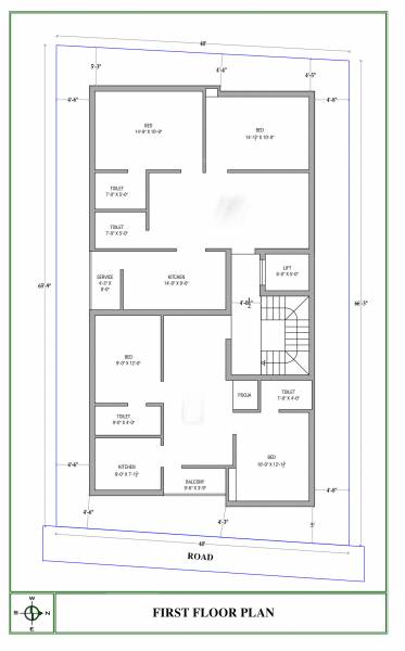  sai-flats Sai Flats Cluster Plan for 1st Floor